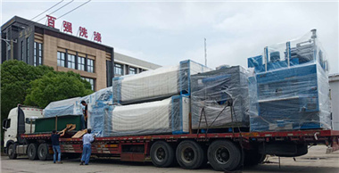 6月27、28日 百強洗滌龍等洗滌設備發貨四川